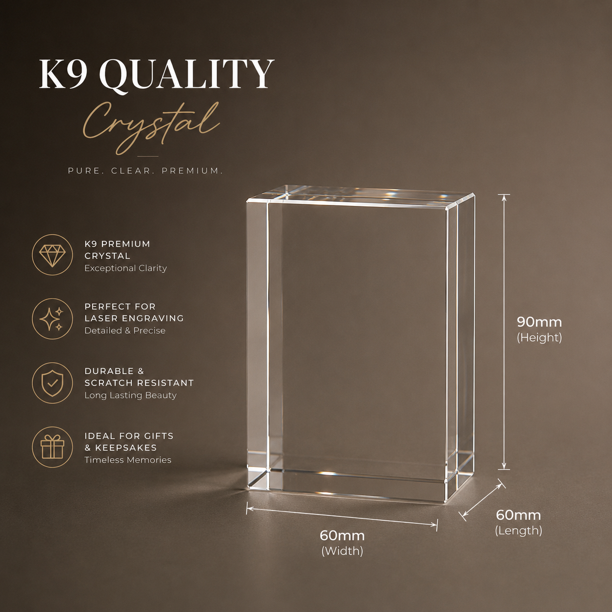 Virat Kohli 3D Crystal