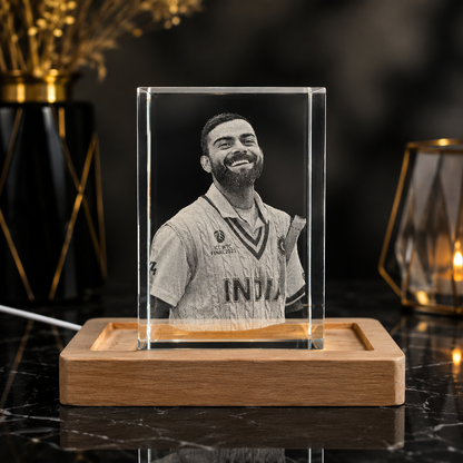 Virat Kohli 3D Crystal